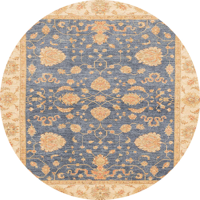 Round Machine Washable Abstract Rose Dust Purple Rug, wshabs3515