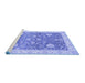 Sideview of Machine Washable Oriental Blue Traditional Rug, wshabs3515blu