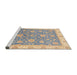 Sideview of Machine Washable Abstract Rose Dust Purple Rug, wshabs3516