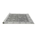 Sideview of Machine Washable Oriental Gray Traditional Rug, wshabs3516gry