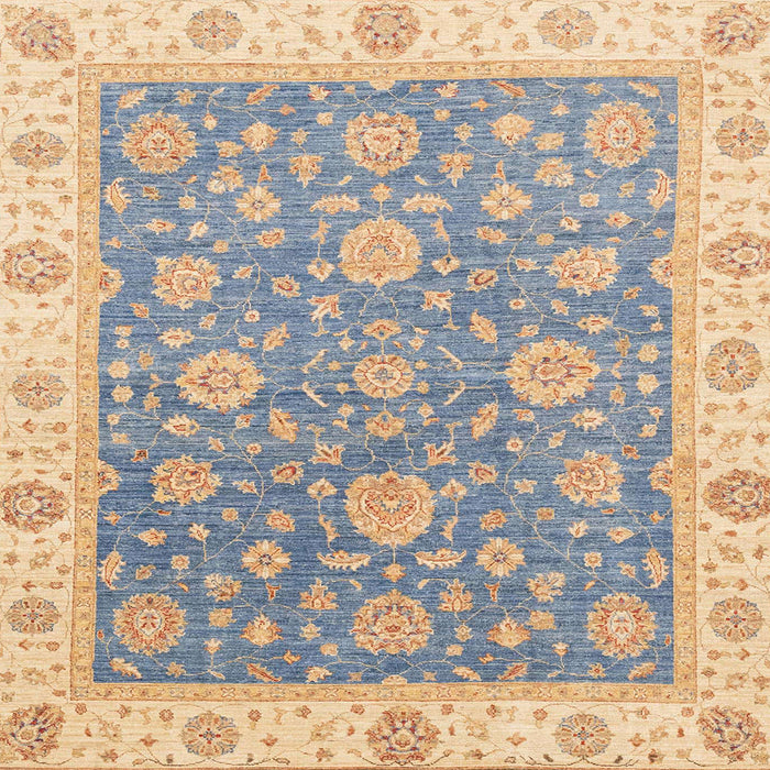 Square Abstract Rose Purple Oriental Rug, abs3516