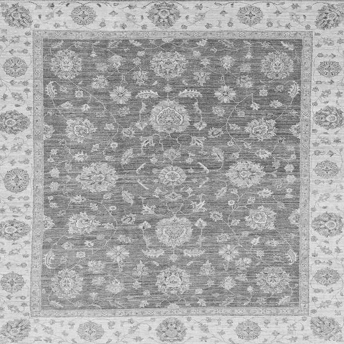 Square Machine Washable Oriental Gray Traditional Rug, wshabs3516gry