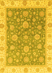 Oriental Yellow Traditional Rug, abs3516yw