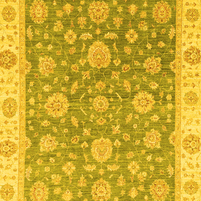 Oriental Yellow Traditional Rug, abs3516yw
