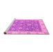 Sideview of Machine Washable Oriental Pink Traditional Rug, wshabs3516pnk