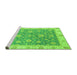 Sideview of Machine Washable Oriental Green Traditional Area Rugs, wshabs3516grn