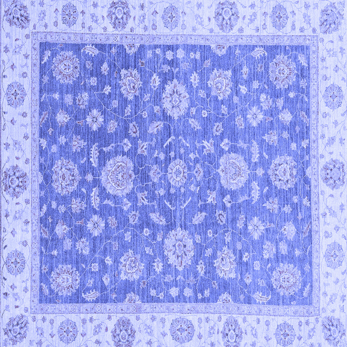 Square Oriental Blue Traditional Rug, abs3516blu