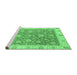 Sideview of Machine Washable Oriental Emerald Green Traditional Area Rugs, wshabs3516emgrn