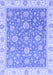 Machine Washable Oriental Blue Traditional Rug, wshabs3516blu