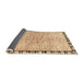 Sideview of Abstract Light Brown Modern Rug, abs3517