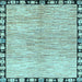 Square Abstract Light Blue Modern Rug, abs3517lblu