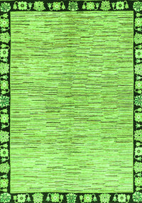 Abstract Green Modern Rug, abs3517grn