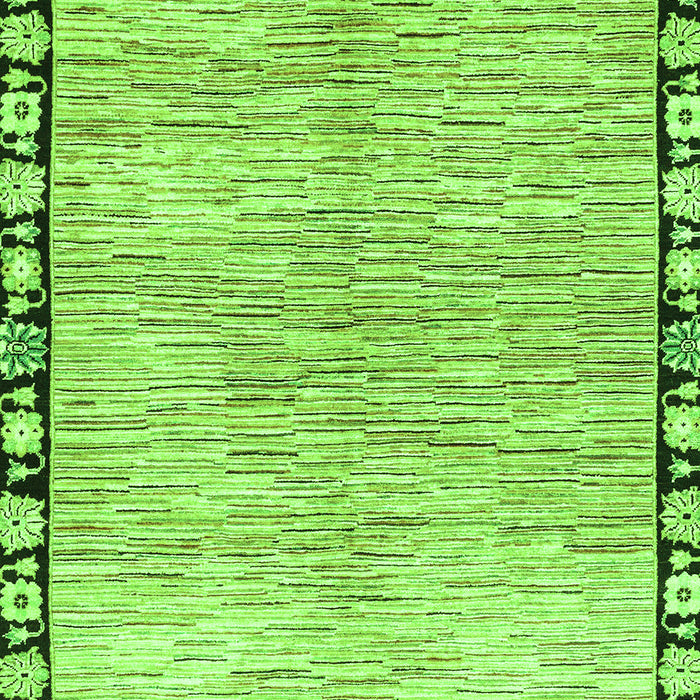 Abstract Green Modern Rug, abs3517grn