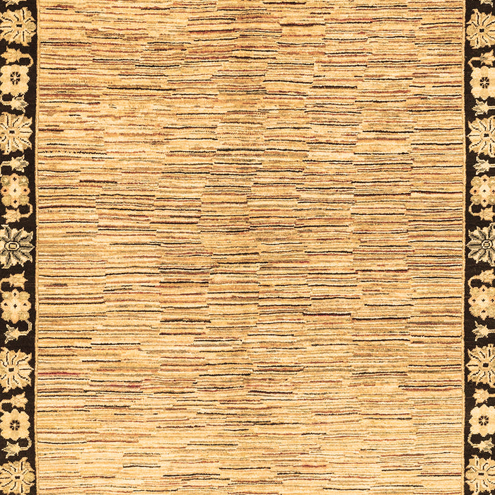 Abstract Brown Modern Rug, abs3517brn