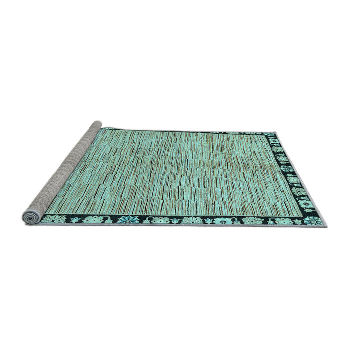 Sideview of Machine Washable Abstract Light Blue Modern Rug, wshabs3517lblu