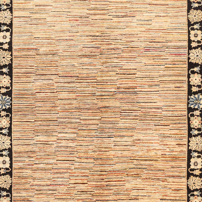 Abstract Light Brown Modern Rug, abs3517