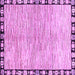 Square Abstract Purple Modern Rug, abs3517pur