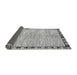 Sideview of Abstract Gray Modern Rug, abs3517gry