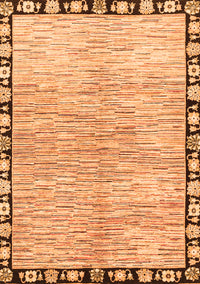 Abstract Orange Modern Rug, abs3517org