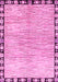 Machine Washable Abstract Pink Modern Rug, wshabs3517pnk