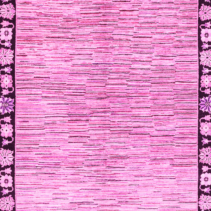 Machine Washable Abstract Pink Modern Rug, wshabs3517pnk