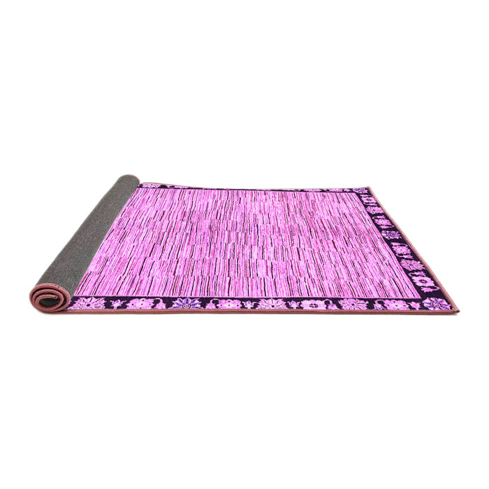 Sideview of Abstract Purple Modern Rug, abs3517pur