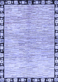 Abstract Blue Modern Rug, abs3517blu