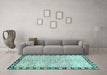 Machine Washable Abstract Light Blue Modern Rug in a Living Room, wshabs3517lblu