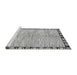 Sideview of Machine Washable Abstract Gray Modern Rug, wshabs3517gry