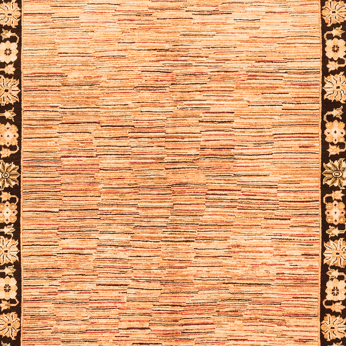 Machine Washable Abstract Orange Modern Area Rugs, wshabs3517org