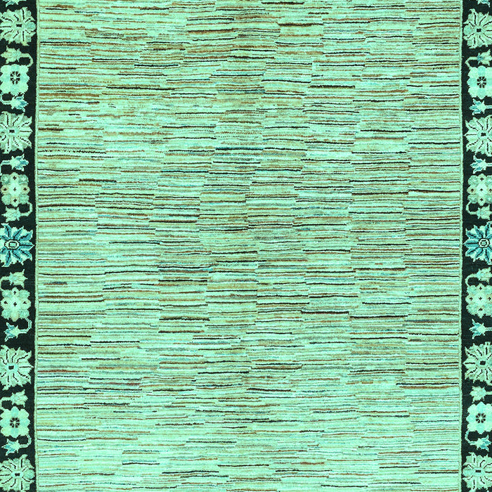 Abstract Turquoise Modern Rug, abs3517turq