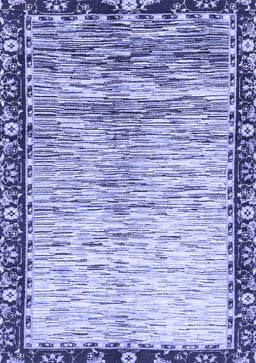Abstract Blue Modern Rug, abs3518blu