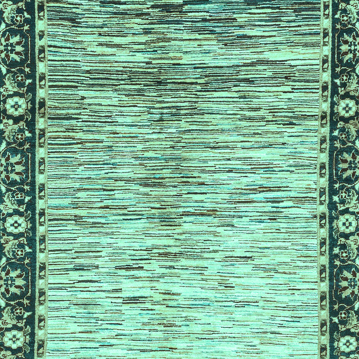 Abstract Turquoise Modern Rug, abs3518turq
