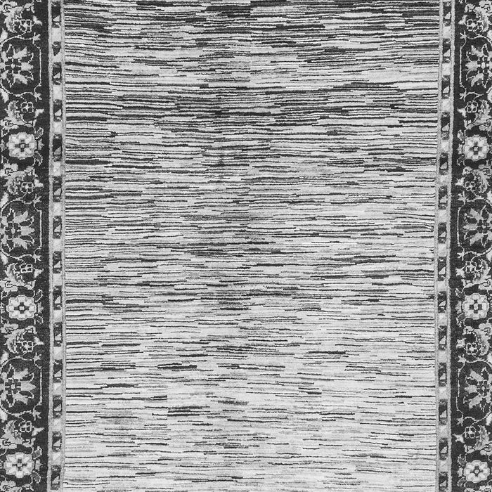 Machine Washable Abstract Gray Modern Rug, wshabs3518gry