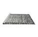 Sideview of Machine Washable Abstract Gray Modern Rug, wshabs3518gry