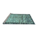 Sideview of Machine Washable Abstract Light Blue Modern Rug, wshabs3518lblu