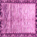 Square Abstract Pink Modern Rug, abs3518pnk