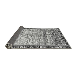 Sideview of Abstract Gray Modern Rug, abs3518gry
