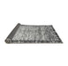 Sideview of Abstract Gray Modern Rug, abs3518gry