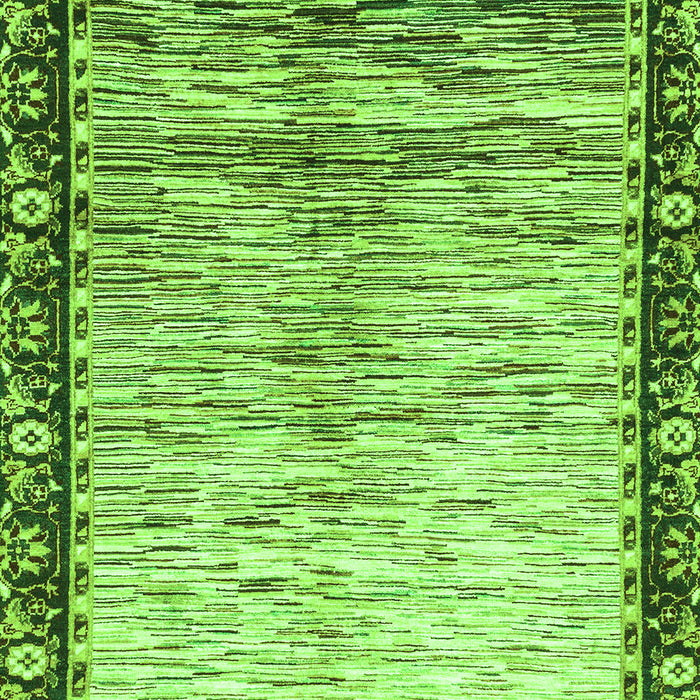 Machine Washable Abstract Green Modern Area Rugs, wshabs3518grn