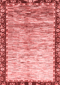 Abstract Red Modern Rug, abs3518red