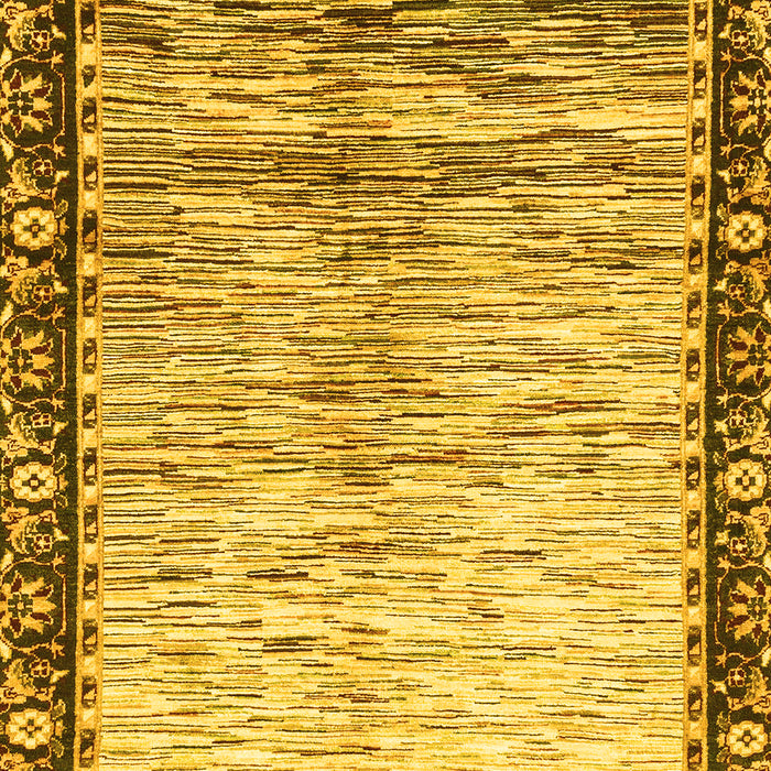 Abstract Yellow Modern Rug, abs3518yw