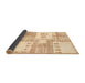 Sideview of Abstract Brown Gold Modern Rug, abs3519