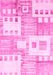 Machine Washable Abstract Pink Modern Rug, wshabs3519pnk