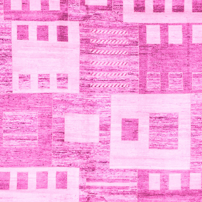 Machine Washable Abstract Pink Modern Rug, wshabs3519pnk