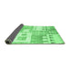 Sideview of Abstract Emerald Green Modern Rug, abs3519emgrn