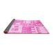 Sideview of Abstract Pink Modern Rug, abs3519pnk