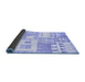 Sideview of Abstract Blue Modern Rug, abs3519blu