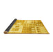 Sideview of Abstract Yellow Modern Rug, abs3519yw