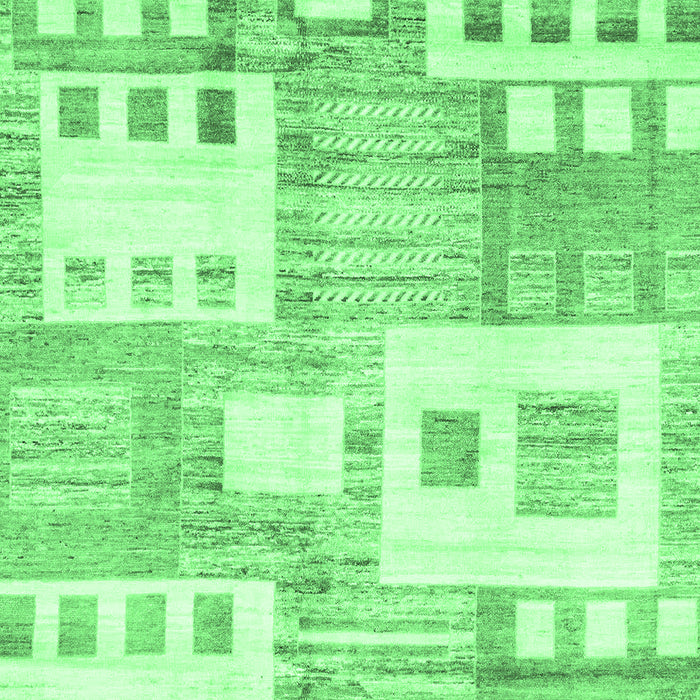 Abstract Emerald Green Modern Rug, abs3519emgrn